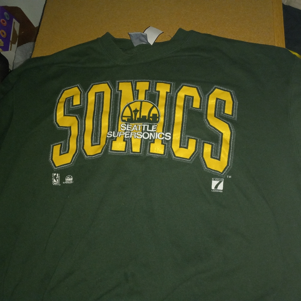 Seattle Sonics Crewneck Sweater SuperSonics #Seattle - Picture 4 of 11